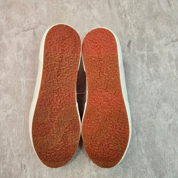 Superga Sneakers 9 Pink Canvas Streetwear Low Top Casual Normcore Lace Up Shoes - Picture 7 of 12